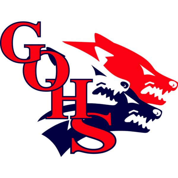 great oak high school-red white blue-wolves Thumbnail