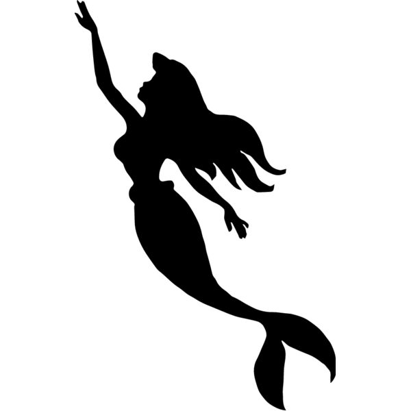 ariel, little mermaid silhouette, disney princess Thumbnail