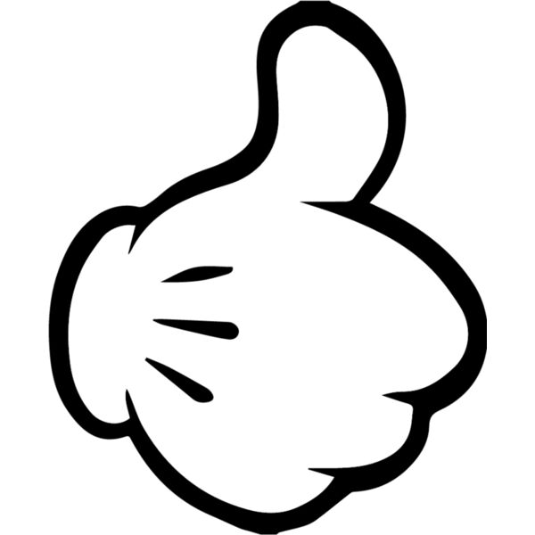 mickey mouse hand thumbs up Thumbnail
