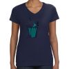 Ladies Perfect V-Neck T-Shirt Thumbnail
