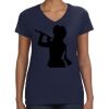 Ladies Perfect V-Neck T-Shirt Thumbnail
