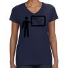 Ladies Perfect V-Neck T-Shirt Thumbnail