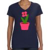 Ladies Perfect V-Neck T-Shirt Thumbnail